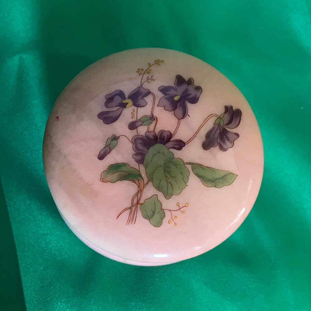 Pink floral alabaster